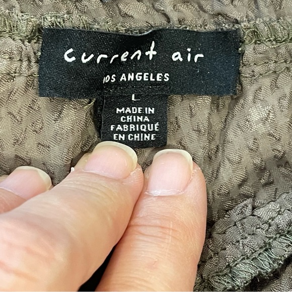 Anthropologie Current Air Metallic One Sleeve Dress Sz L - Picture 7 of 16